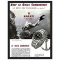 Avec La Rolex Submariner Vintage Poster Ad