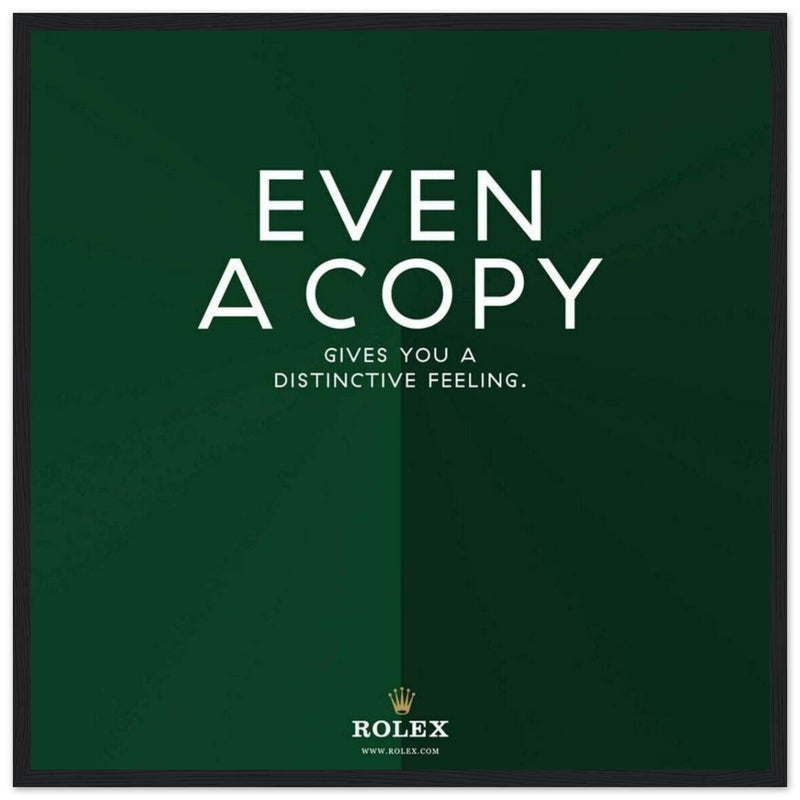 Rolex Distinctive Feeling Vintage Poster Ad