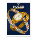 Rolex Advertising Golden Age Oyster Perpetual Vintage Poster