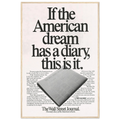 Wall Street Journal Vintage Poster Ad - American Dream Diary