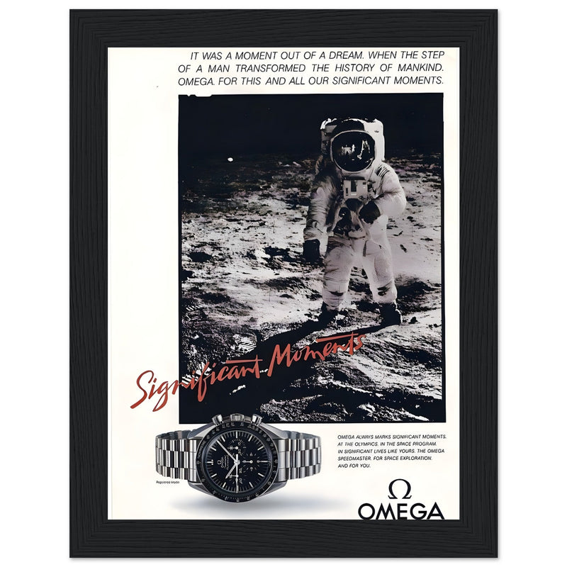 Omega Moon Vintage Poster Ad