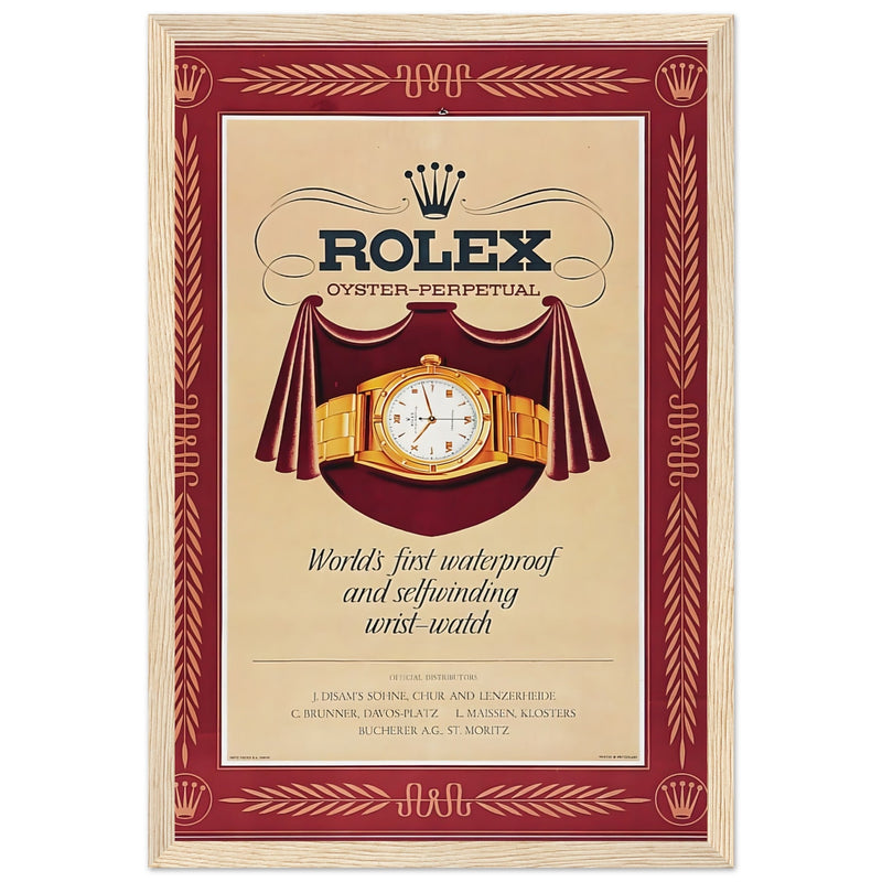Rolex Oyster-Perpetual Vintage Poster Ad