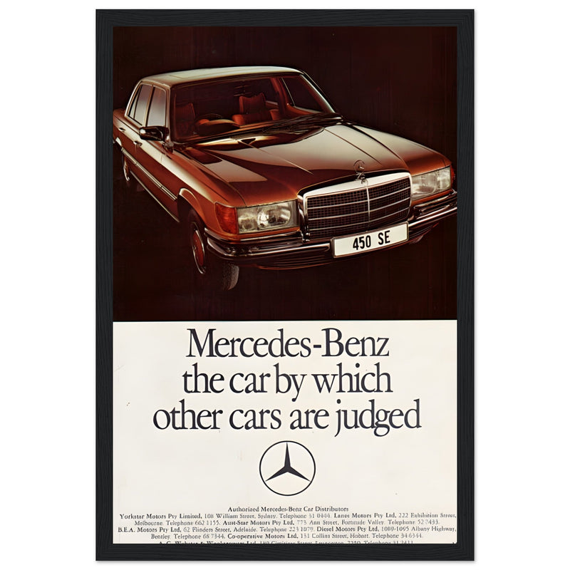 Mercedes Benz Vintage Poster Ad