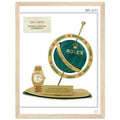 Rolex Day-Date Globe Vintage Poster Ad