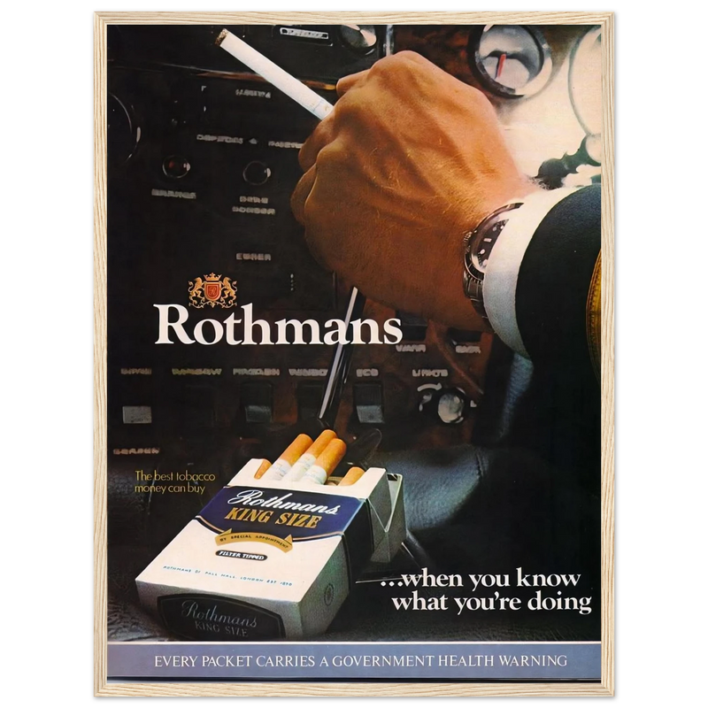 Rothmans Vintage Poster Ad - Rothman Kingsize