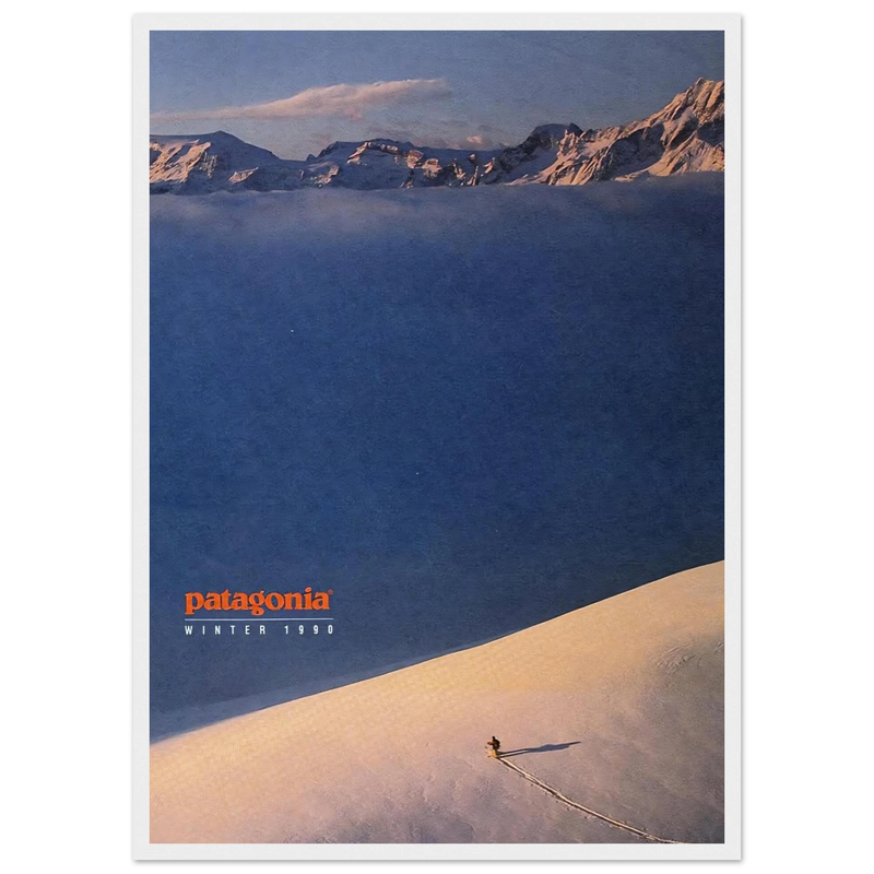 Patagonia Vintage Poster Ad - Winter 1990