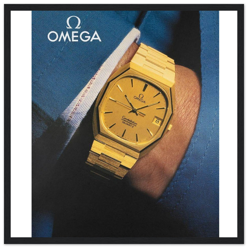 Omega Gold Vintage Poster Ad