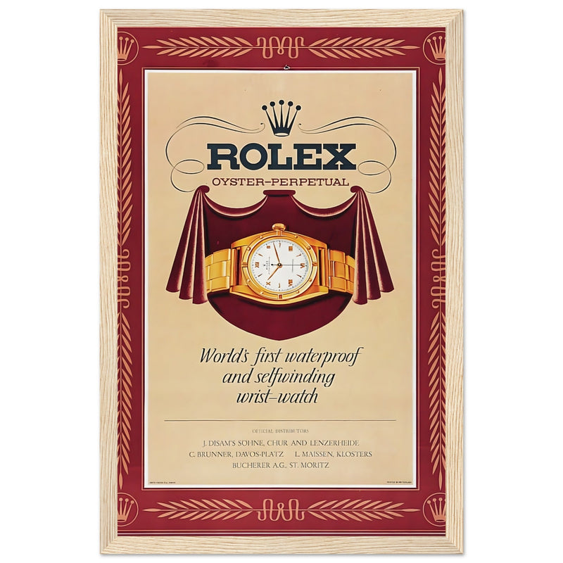 Rolex Oyster-Perpetual Vintage Poster Ad