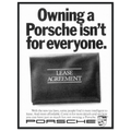 Porsche - It's not for everyone Vintage Poster Ad