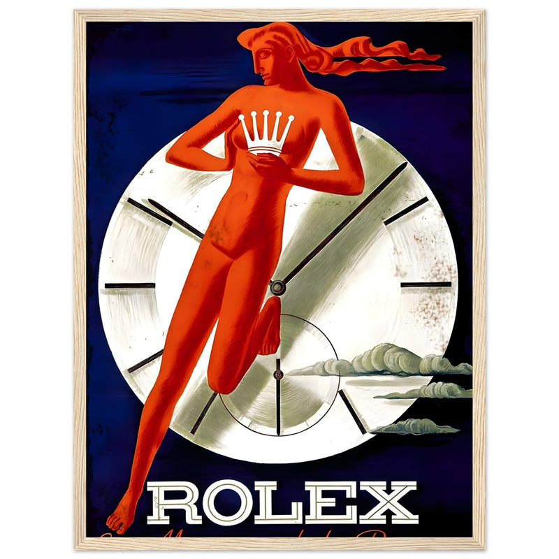 Rolex Clock Vintage Poster Ad
