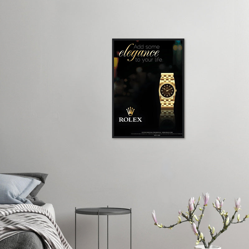 Rolex Elegance Vintage Poster Ad