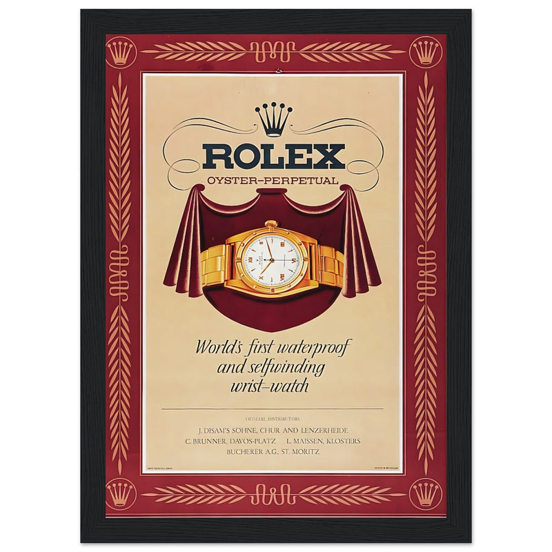 Rolex Oyster-Perpetual Vintage Poster Ad