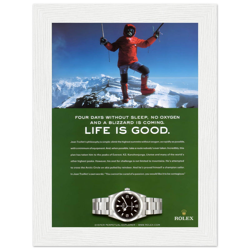 Rolex Life is Good Vintage Poster Ad