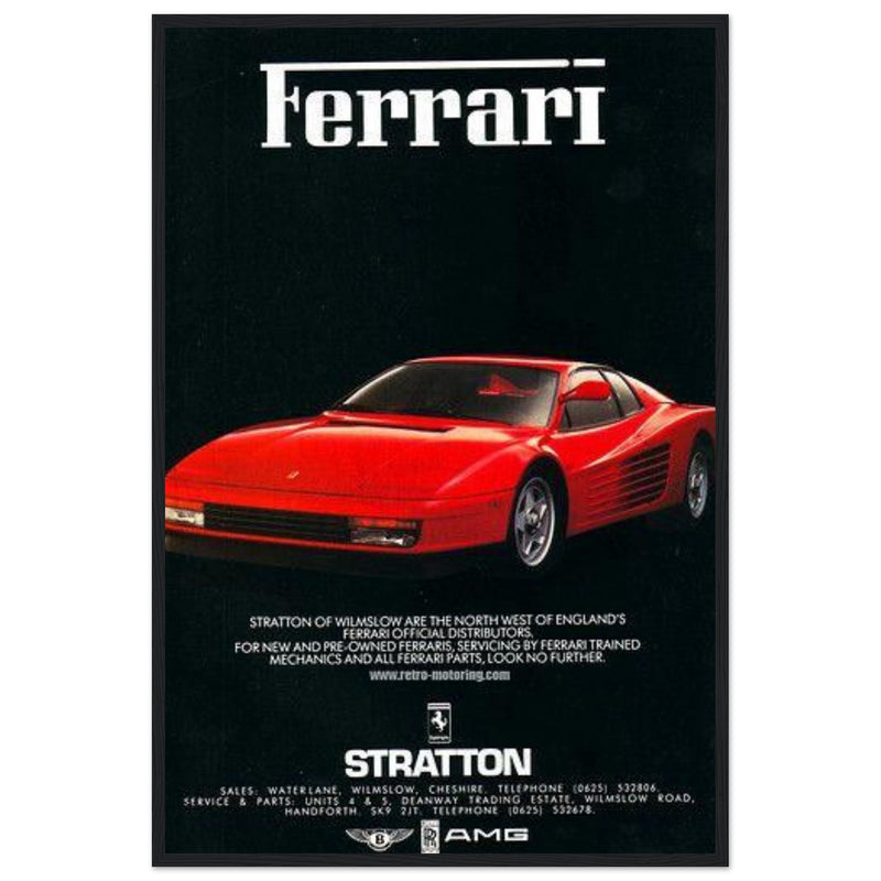 Ferrari Stratton Vintage Poster Ad