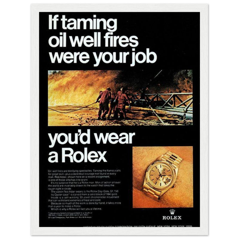 Rolex Day-Date Vintage Poster Ad