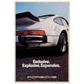 Porsche - Exclusive, Explosive, Expensive Vintage Poster