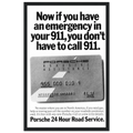 Porche 24 Road Assistance Vintage Poster Ad