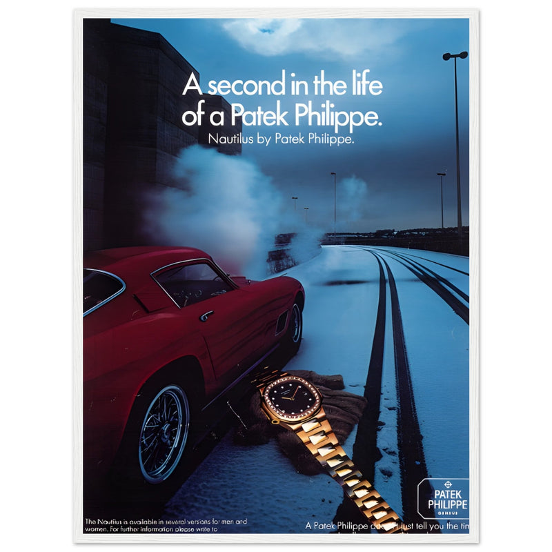 Patek Philippe A Second In the Life Vintage Poster Ad