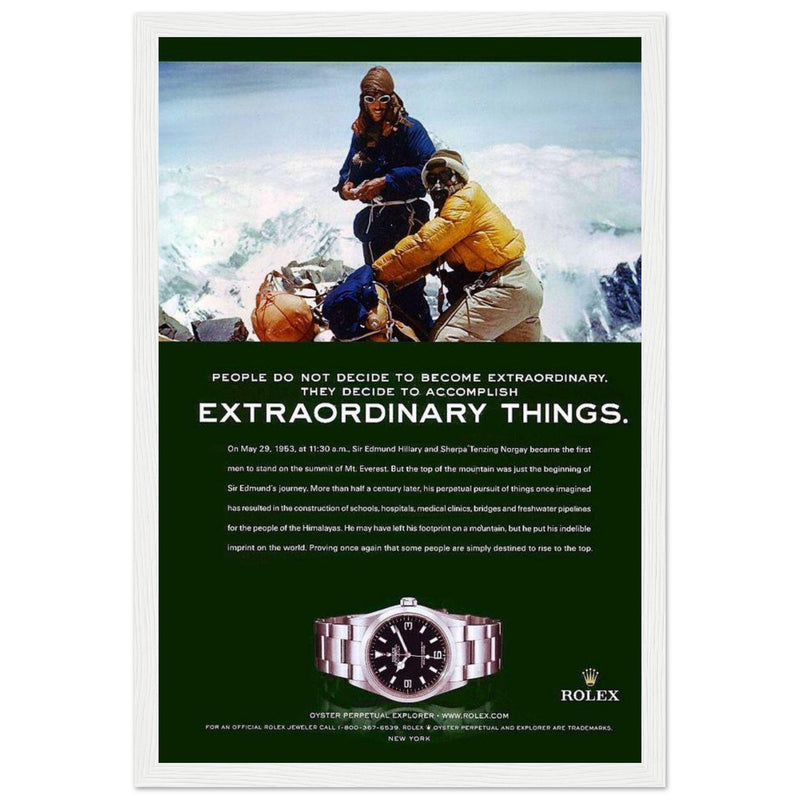 Rolex Oyster Perpetual Explorer Vintage Poster Ad