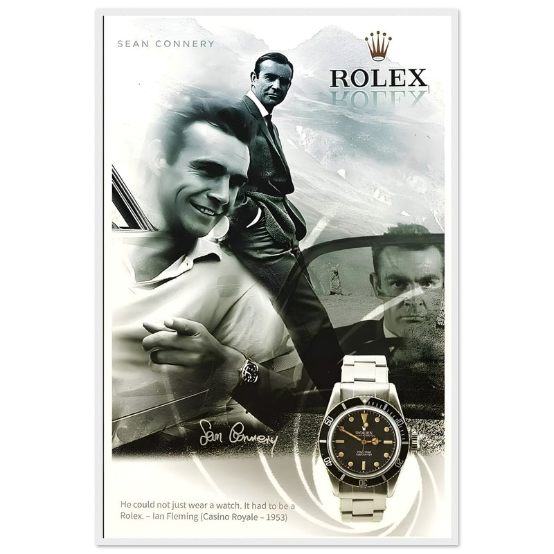 Rolex Sean Connery Vintage Rolex Poster Ad