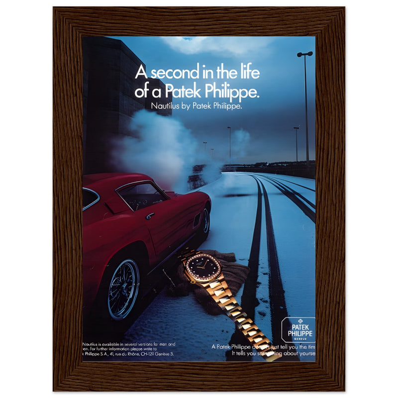 Patek Philippe A Second In the Life Vintage Poster Ad