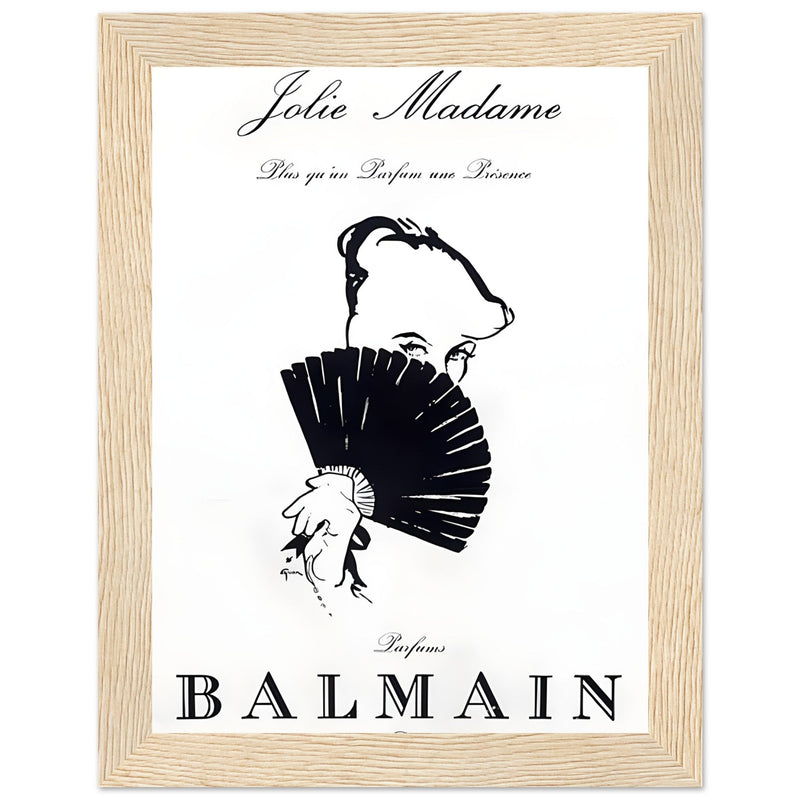 Balmain Jolie Madame Vintage Poster Ad