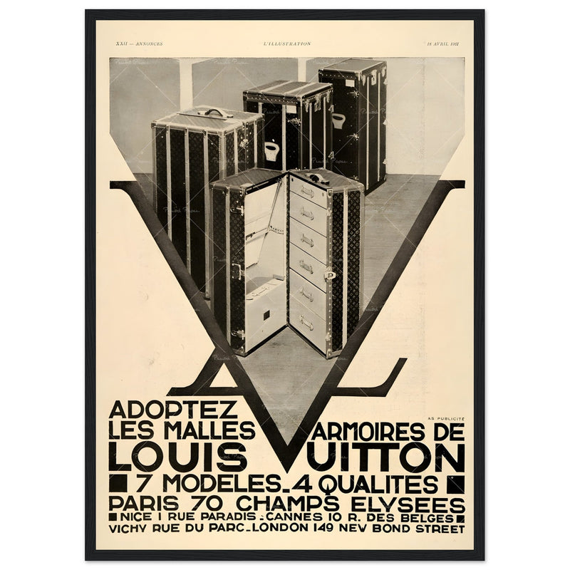 Louis Vuitton Paris Vintage Poster Ad