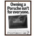 Porsche - It's not for everyone Vintage Poster Ad