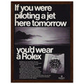 Rolex Jet Pilot Vintage Poster Ad