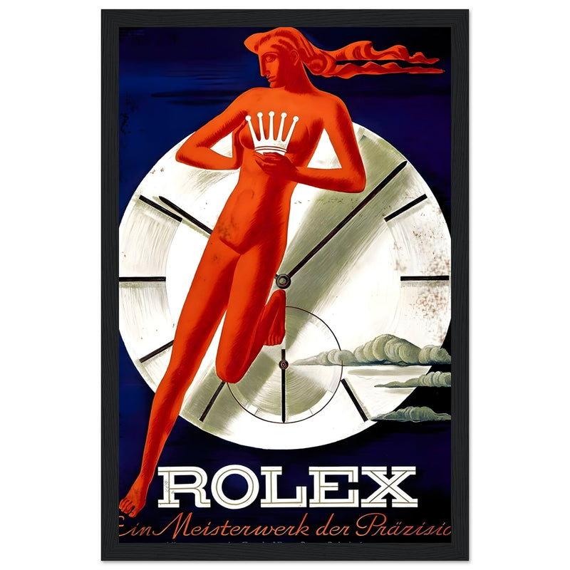 Rolex Clock Vintage Poster Ad