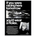 Rolex Racing Vintage Poster Ad