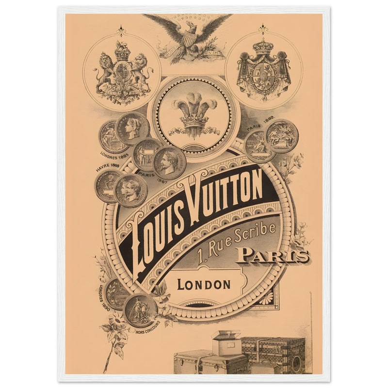 Louis Vuitton London Paris Vintage Poster Ad