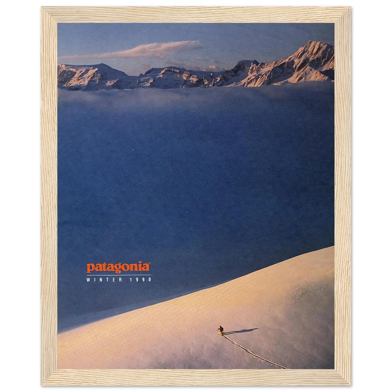 Patagonia Vintage Poster Ad - Winter 1990