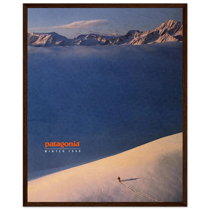 Patagonia Vintage Poster Ad - Winter 1990