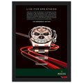 Rolex Live For Greatness Vintage Poster Ad