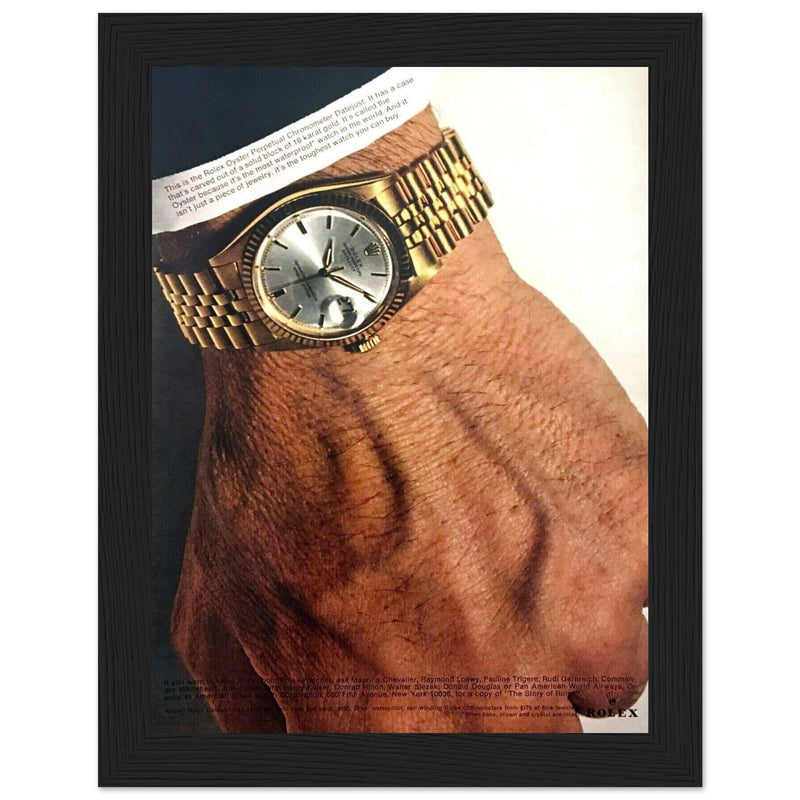 Rolex Oyster Perpetual Datejust Vintage Poster Ad