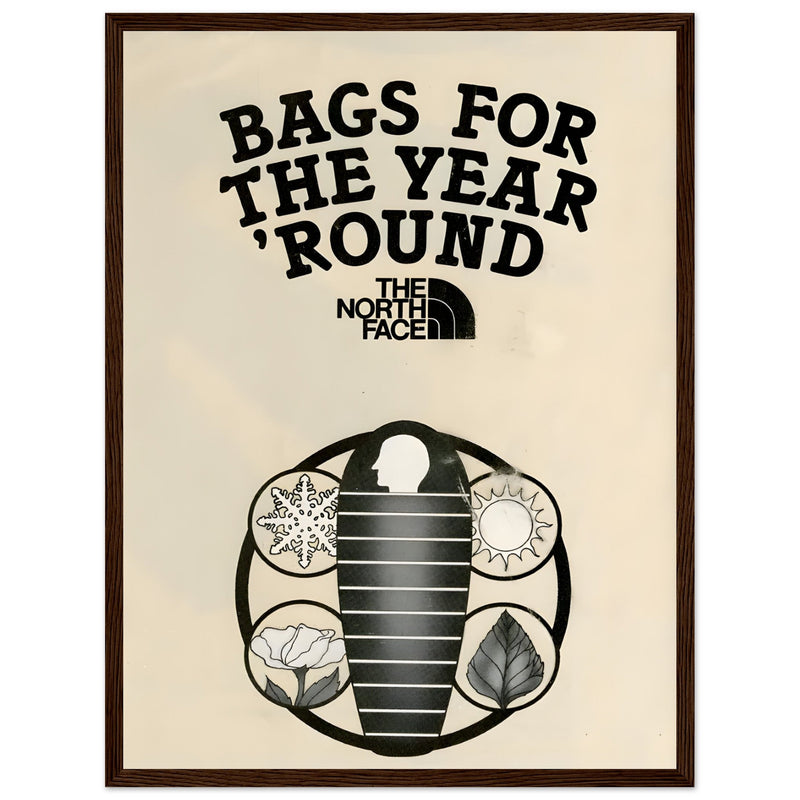 The North Face Sleeping Bags Vintage Poster