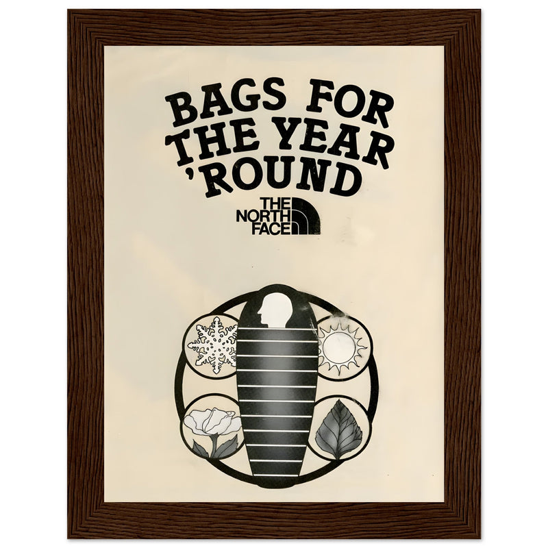 The North Face Sleeping Bags Vintage Poster