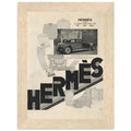 Hermes Fashion Vintage Poster Ad