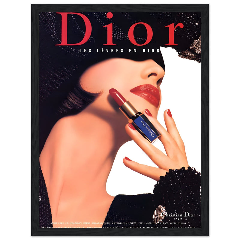 Christian Dior Woman Vintage Poster Ad