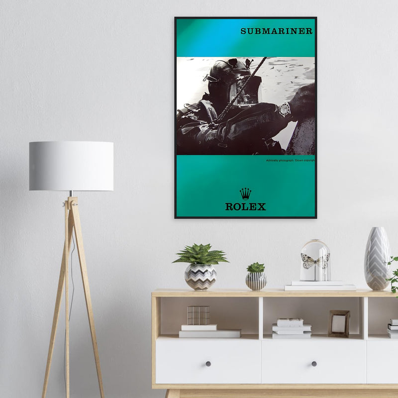 Rolex Submariner Diver Vintage Poster Ad