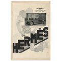Hermes Fashion Vintage Poster Ad