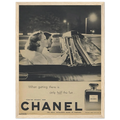 Chanel Vintage Poster Ad - 1950s