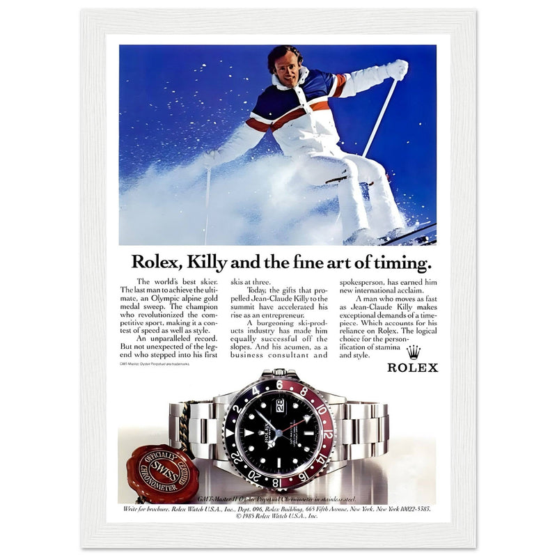 Rolex Alpine Gold Medal Sweep Vintage Poster