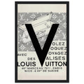 Louis Vuitton Nice, Paris Vintage Poster Ad