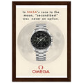 Omega Race to the Moon Vintage Poster Ad