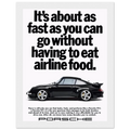 Porsche 911 Vintage Poster - Airline Food