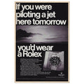 Rolex Jet Pilot Vintage Poster Ad