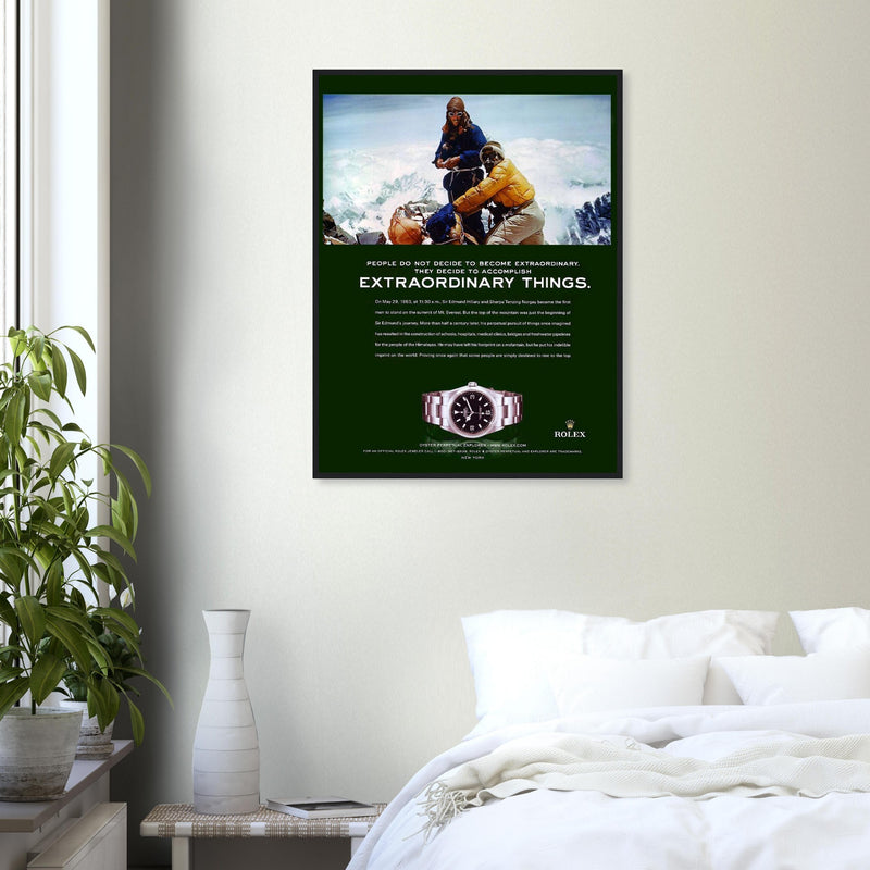 Rolex Oyster Perpetual Explorer Vintage Poster Ad