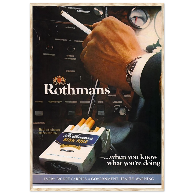 Rothmans Vintage Poster Ad - Rothman Kingsize